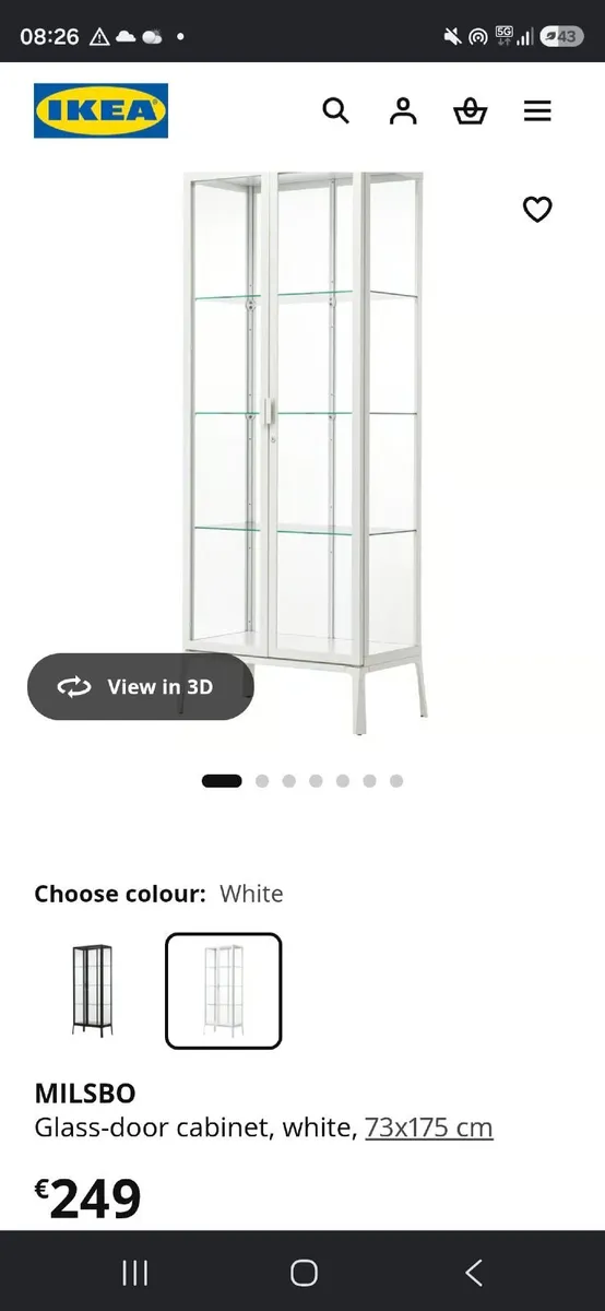 IKEA Milsbo Glass Cabinet - Image 1