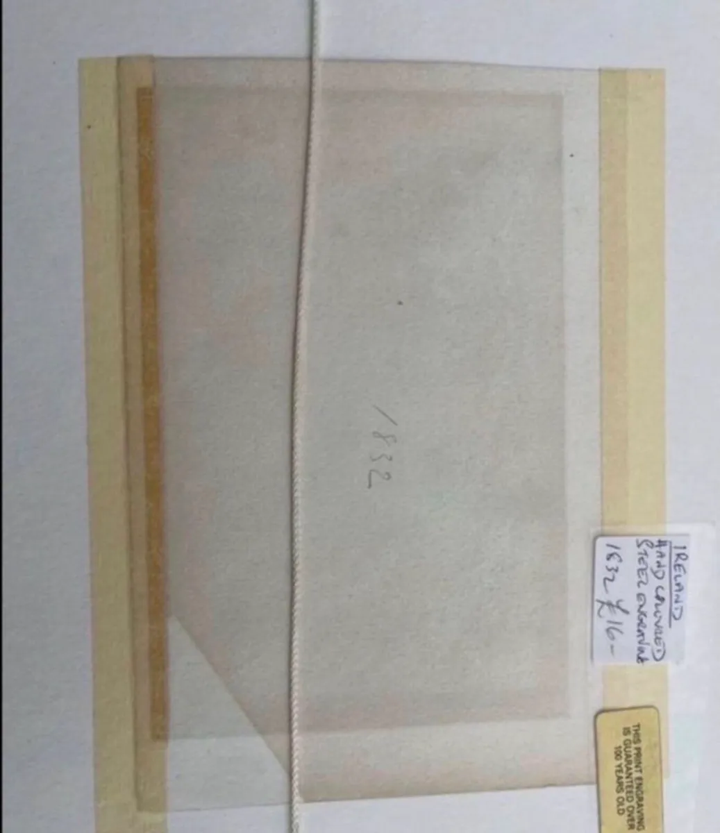Hand coloured steel engraving from 1832 - Image 3