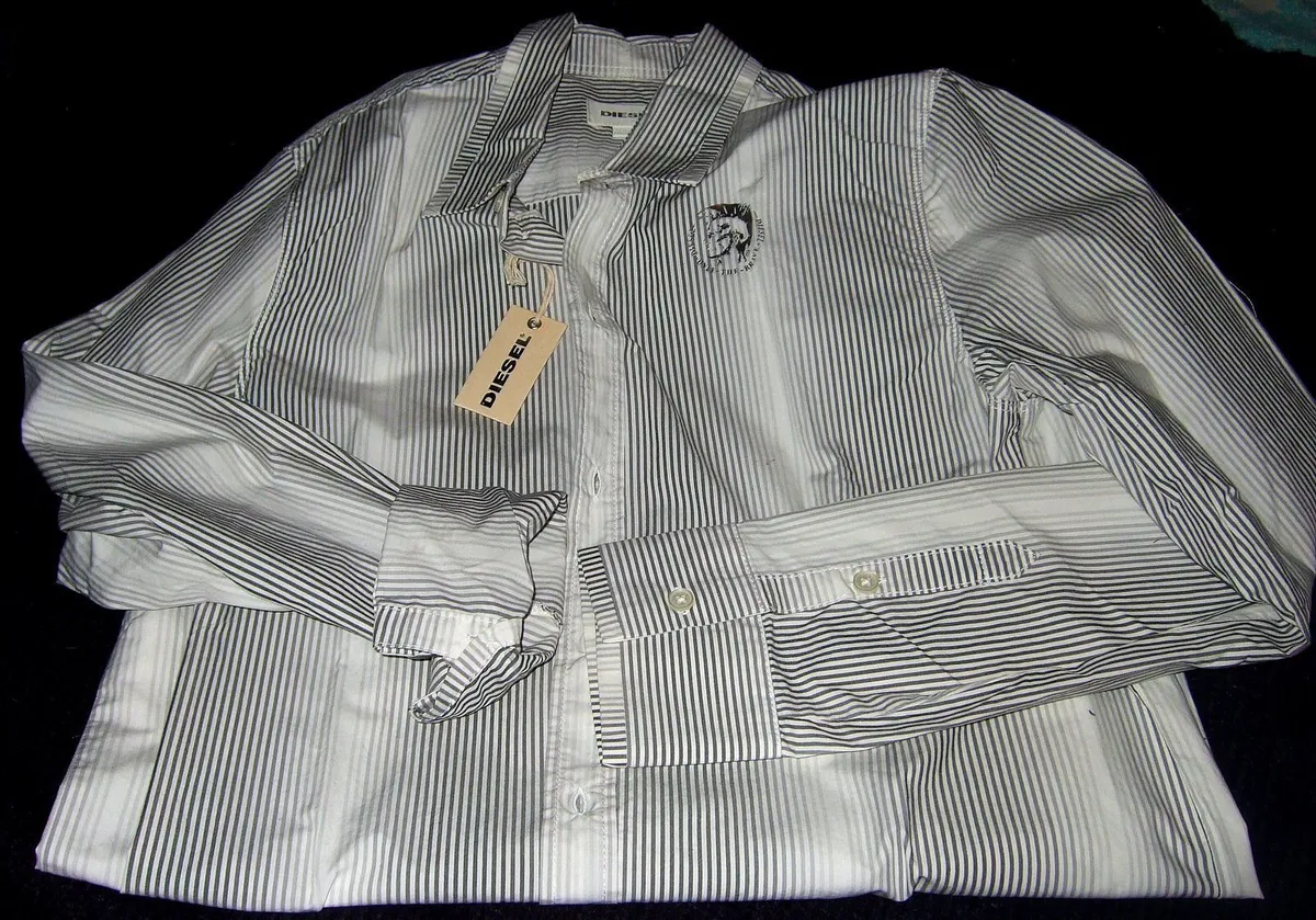 Vintage Diesel Striped Shirt BNWT - Image 4