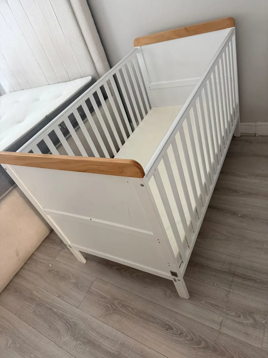 Baby Cot and Mattress - Image 3