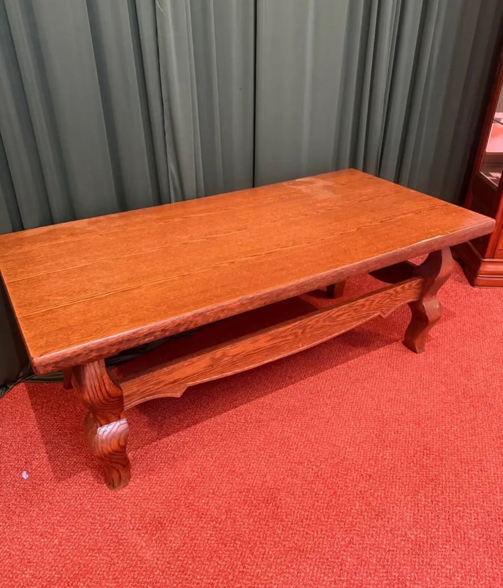 Solid coffee table