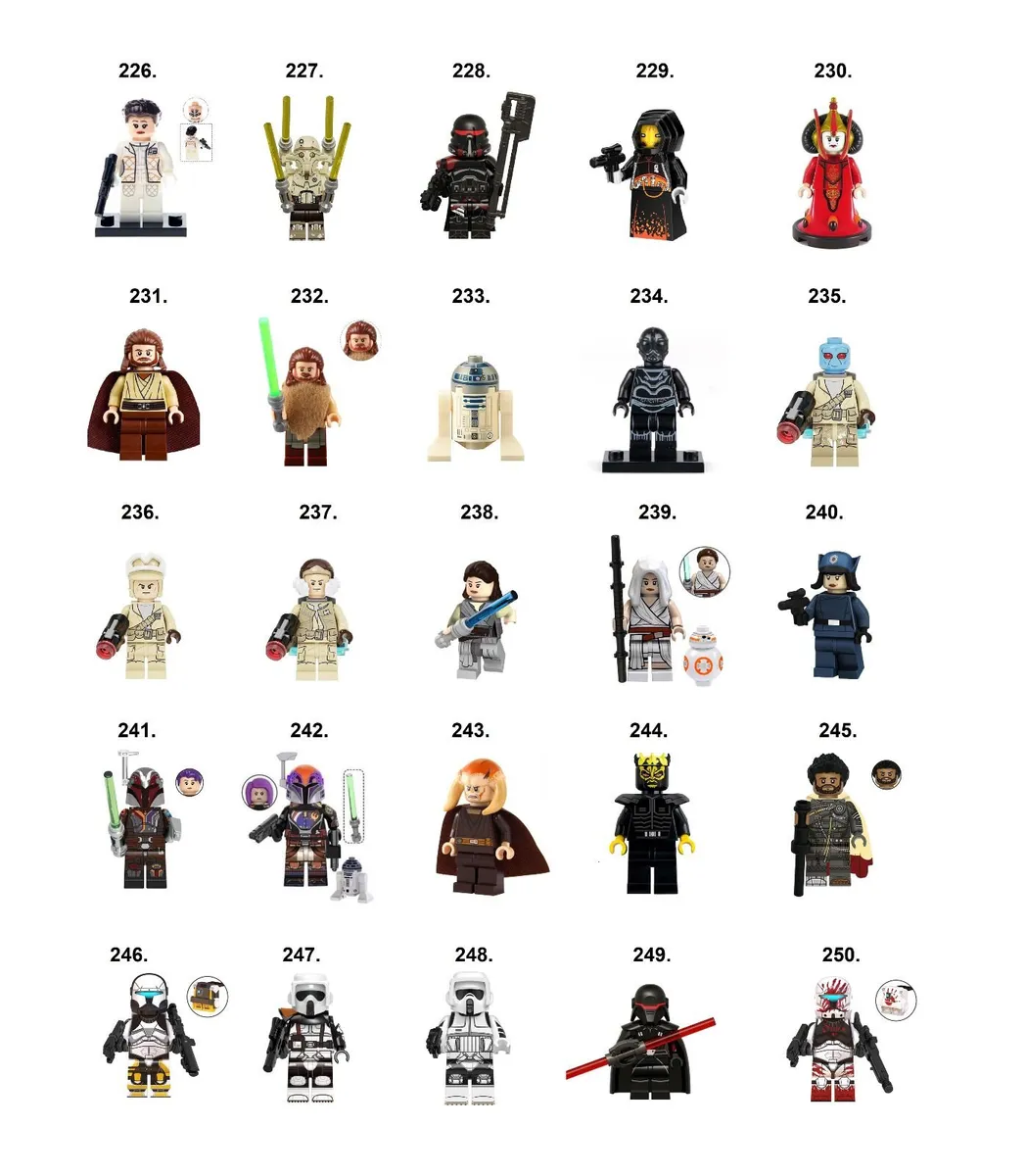 Star Wars Minifigures Lego Compatible P-Z - Image 1