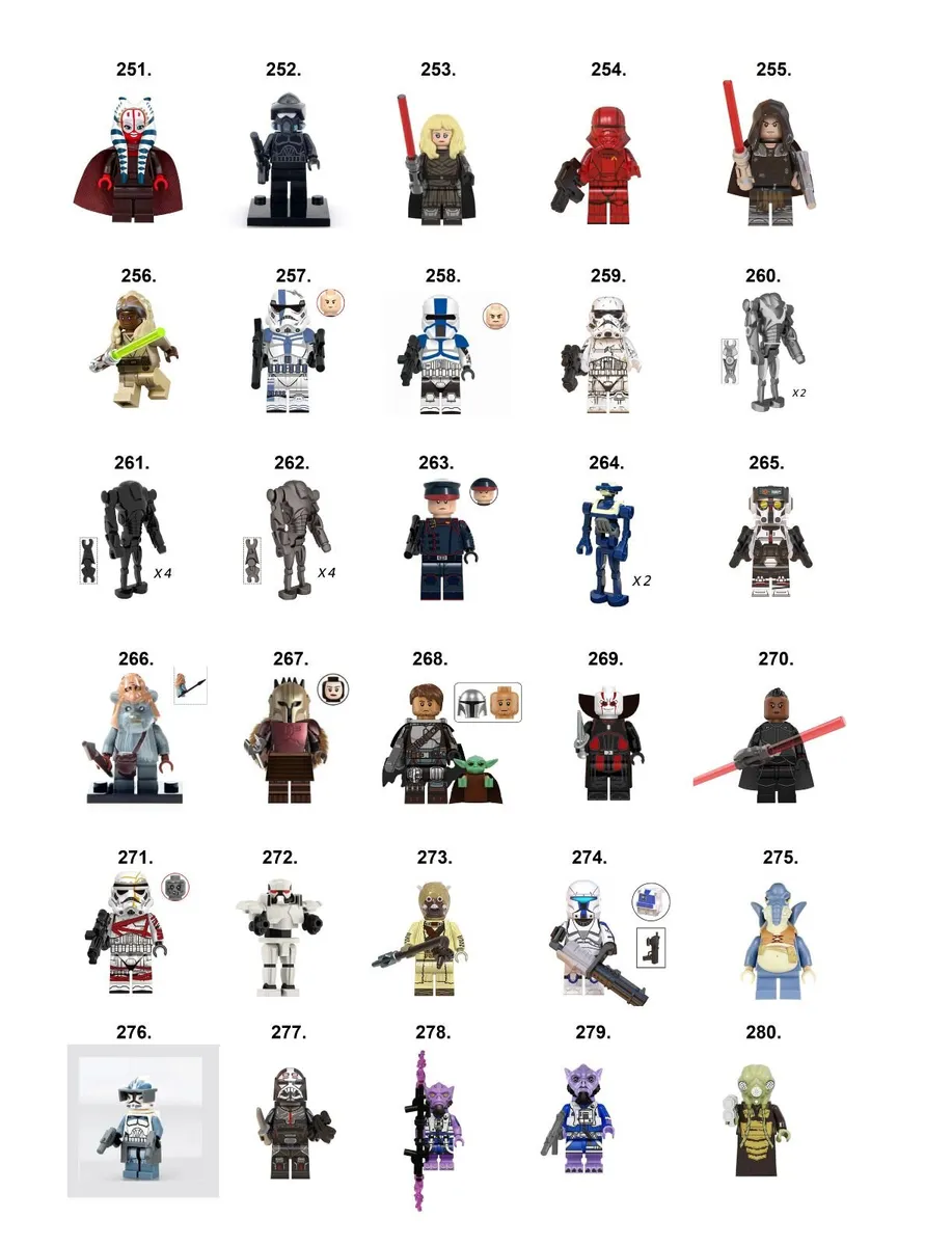 Star Wars Minifigures Lego Compatible P-Z - Image 2