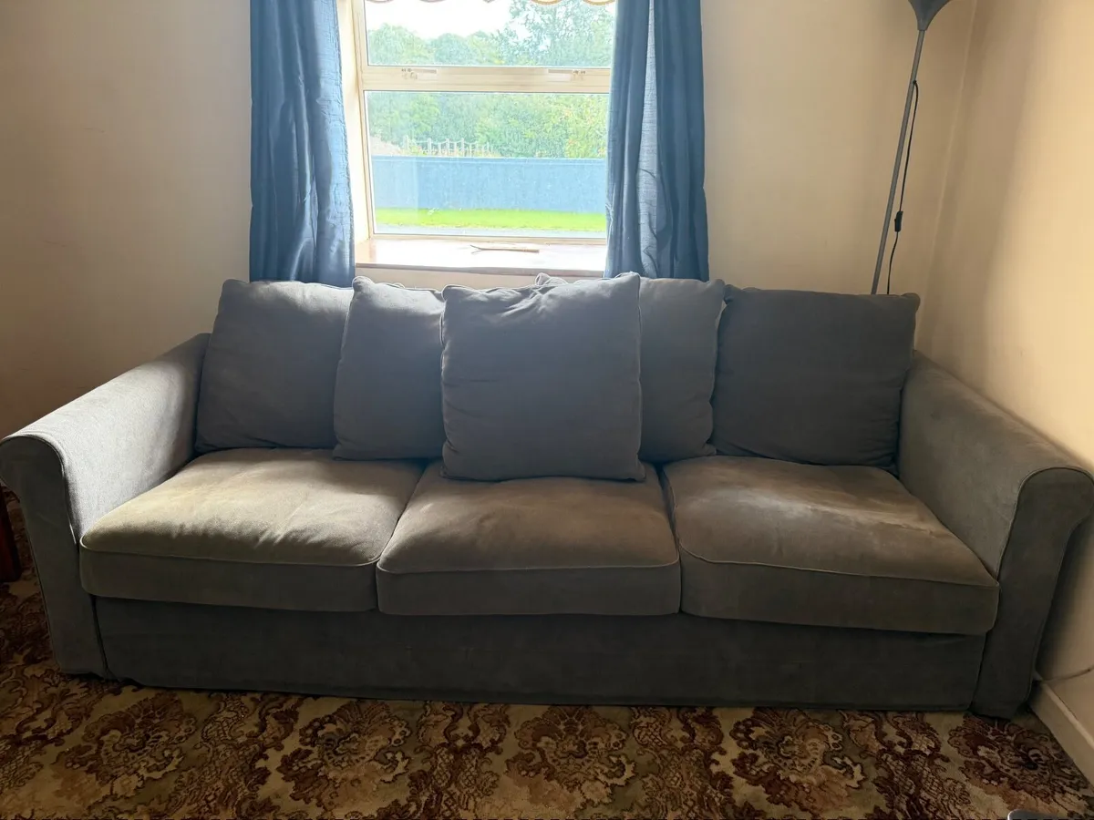 IKEA GRÖNLID 3-Seater Sofa – Tallmyra Medium Grey - Image 1