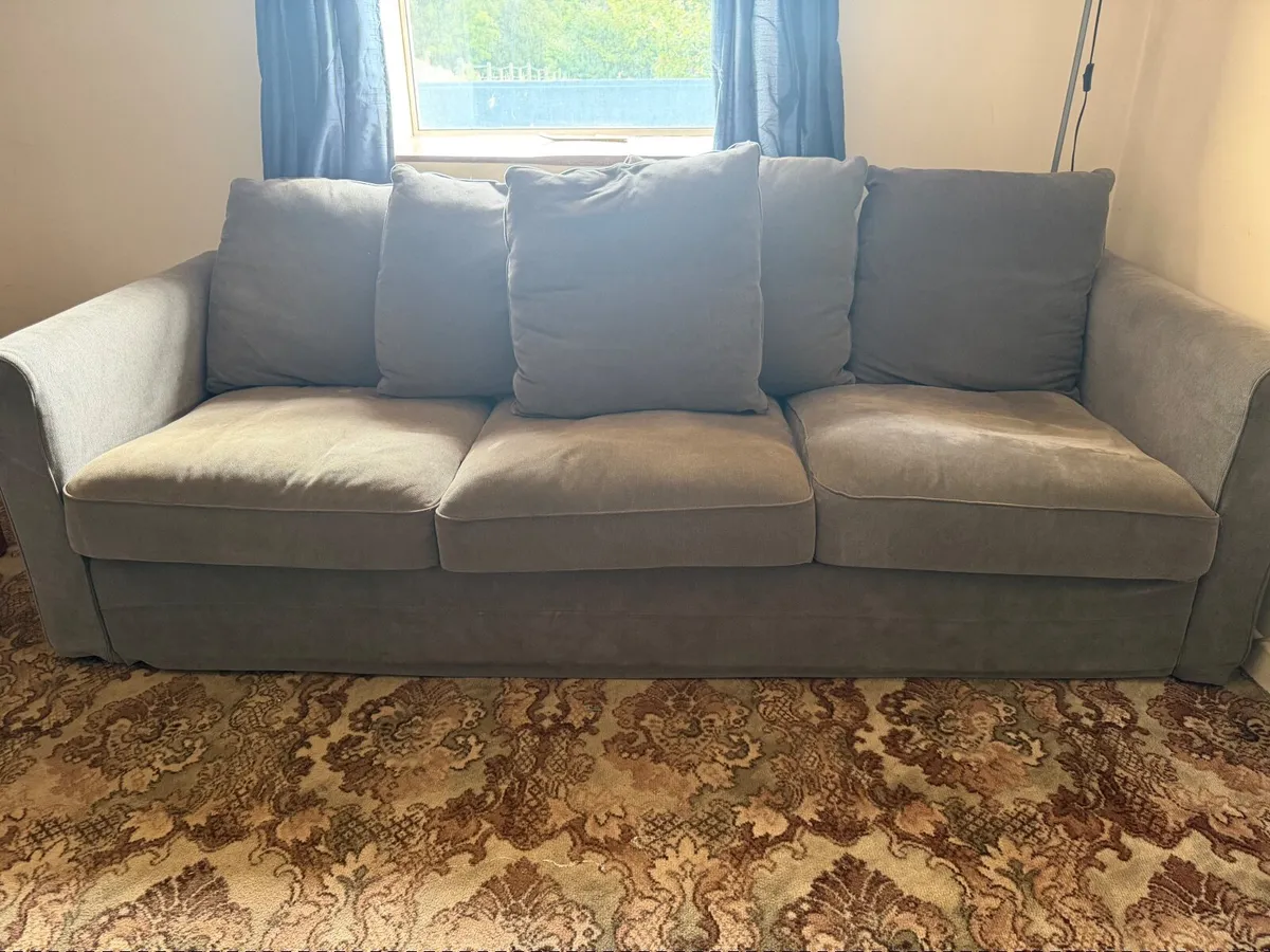 IKEA GRÖNLID 3-Seater Sofa – Tallmyra Medium Grey - Image 3