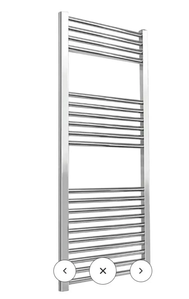 Eliseo Ricci 1200 x 500mm Straight Heated Towel - Image 1