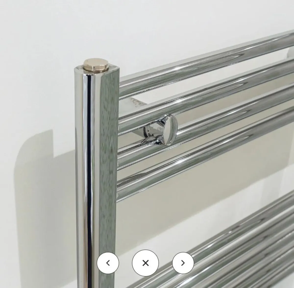 Eliseo Ricci 1200 x 500mm Straight Heated Towel - Image 3