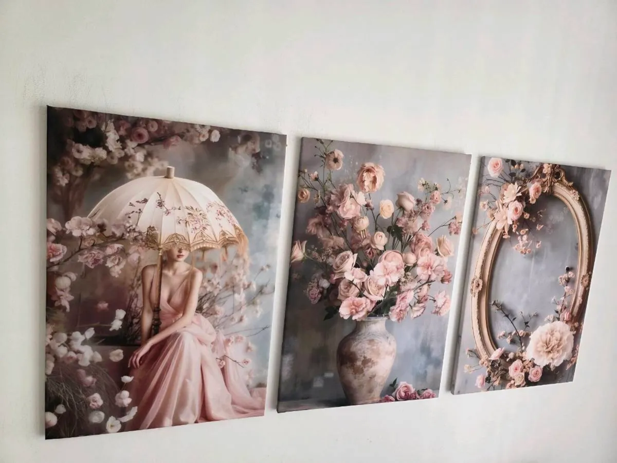 3 framed canvas 45x65cm each - Image 2