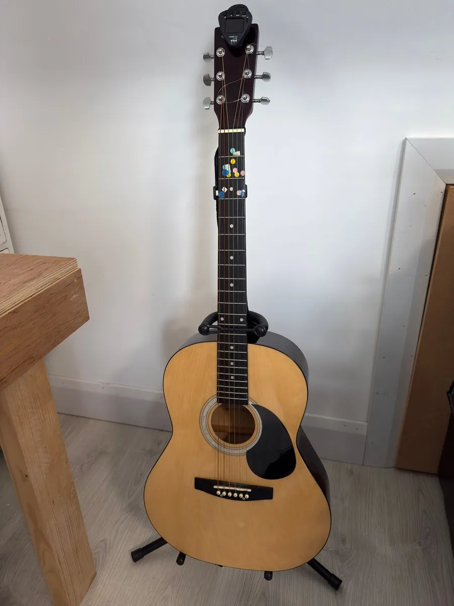 Guitar & Stand - Image 1