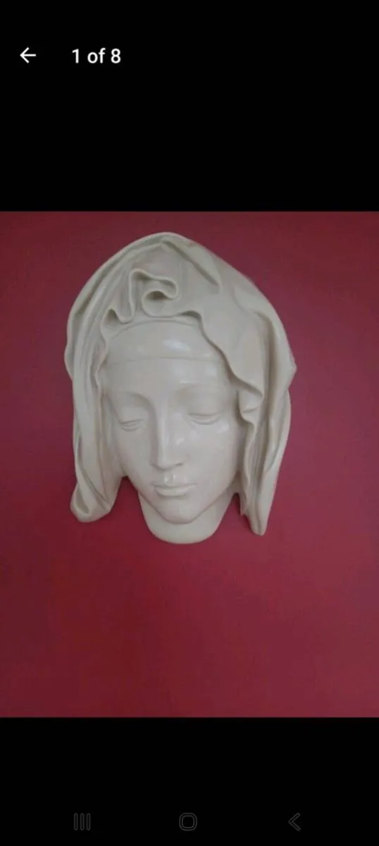 Vintage 1MMA  "Head of the Virgin" Wall Sculpture - Image 1