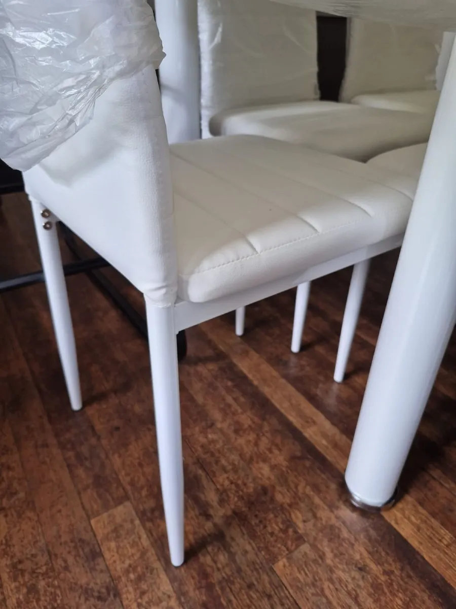 Glass Dining Table + 6 Chairs | FREE Delivery - Image 4