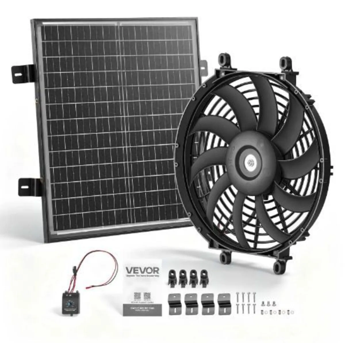 Gable Mount Fan, 30.5 cm Solar-Powered - Image 1