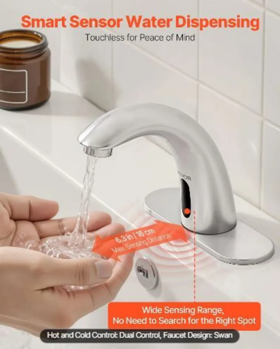 Touchless Bathroom Sink Faucet - Image 1