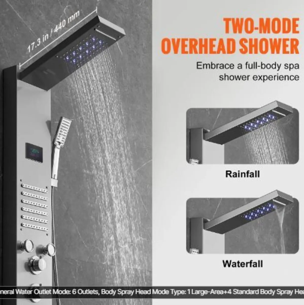 Shower Panel System, 6 Shower Modes - Image 3