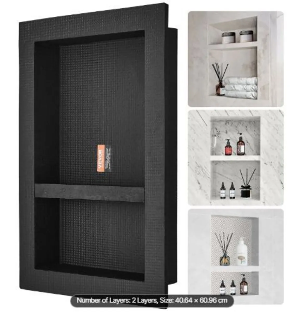Shower Niche Ready for Tile 40.64 x 60.96 cm, - Image 3