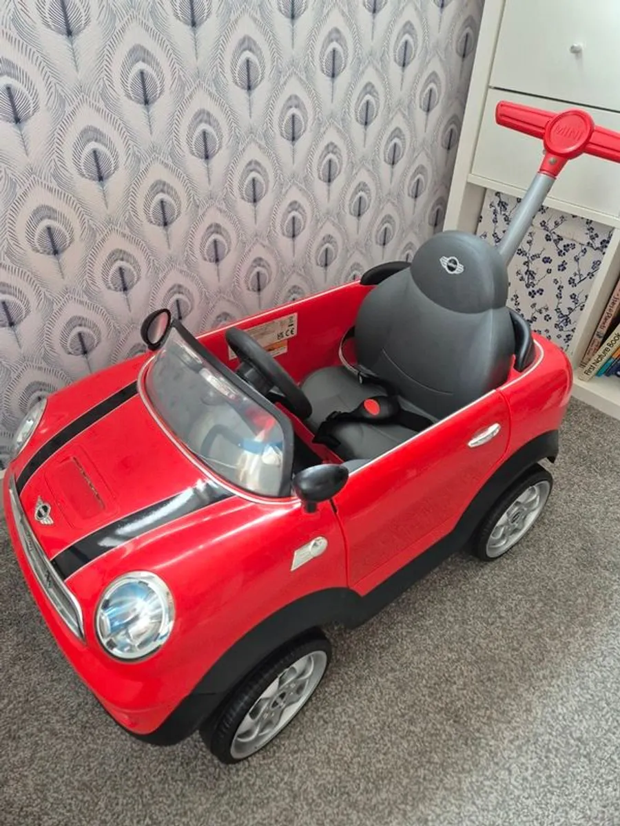 Mini Cooper Toddler Push Car - Image 1