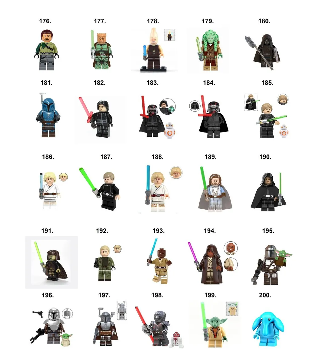 Star Wars Minifigures Lego Compatible H-P - Image 2