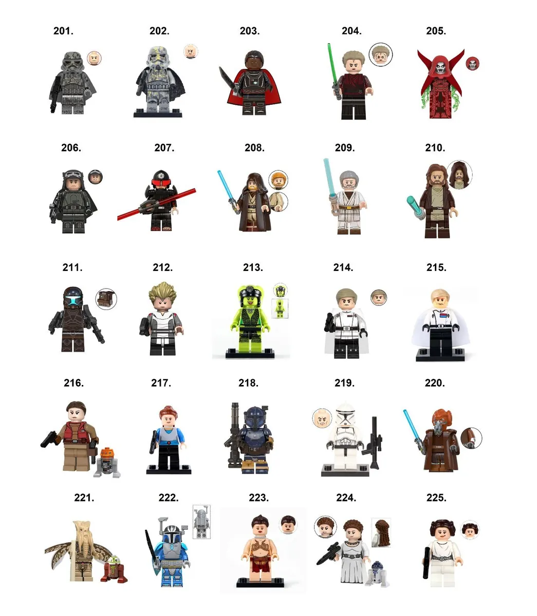 Star Wars Minifigures Lego Compatible H-P - Image 3