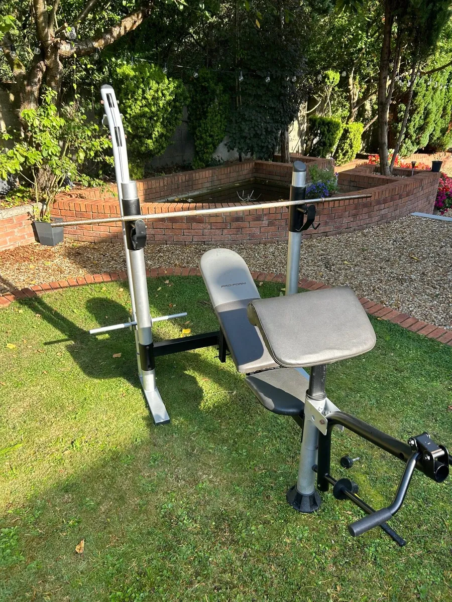 Complete Home Gym Setup – 177kg Weights + Bench & - Image 1