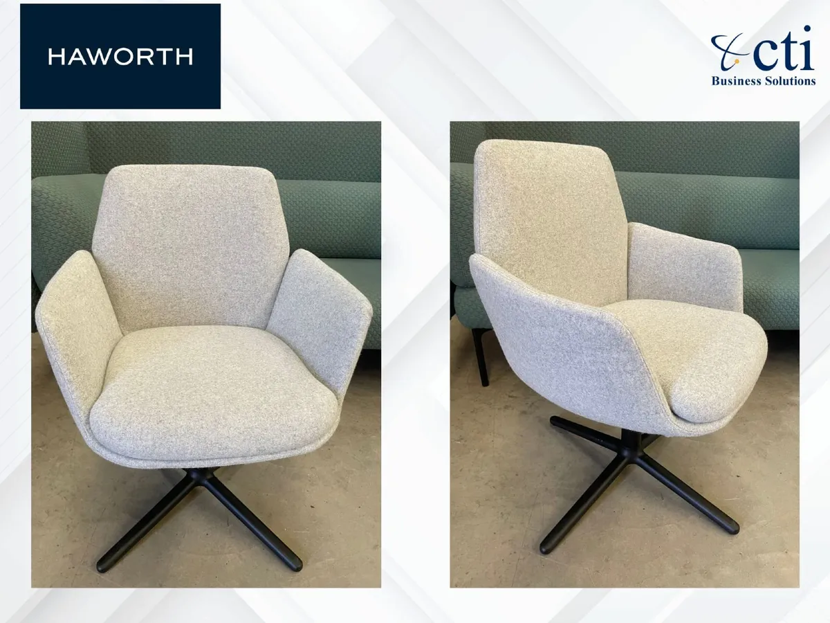 2 x Haworth Lounge Chairs - Grade A - Image 1