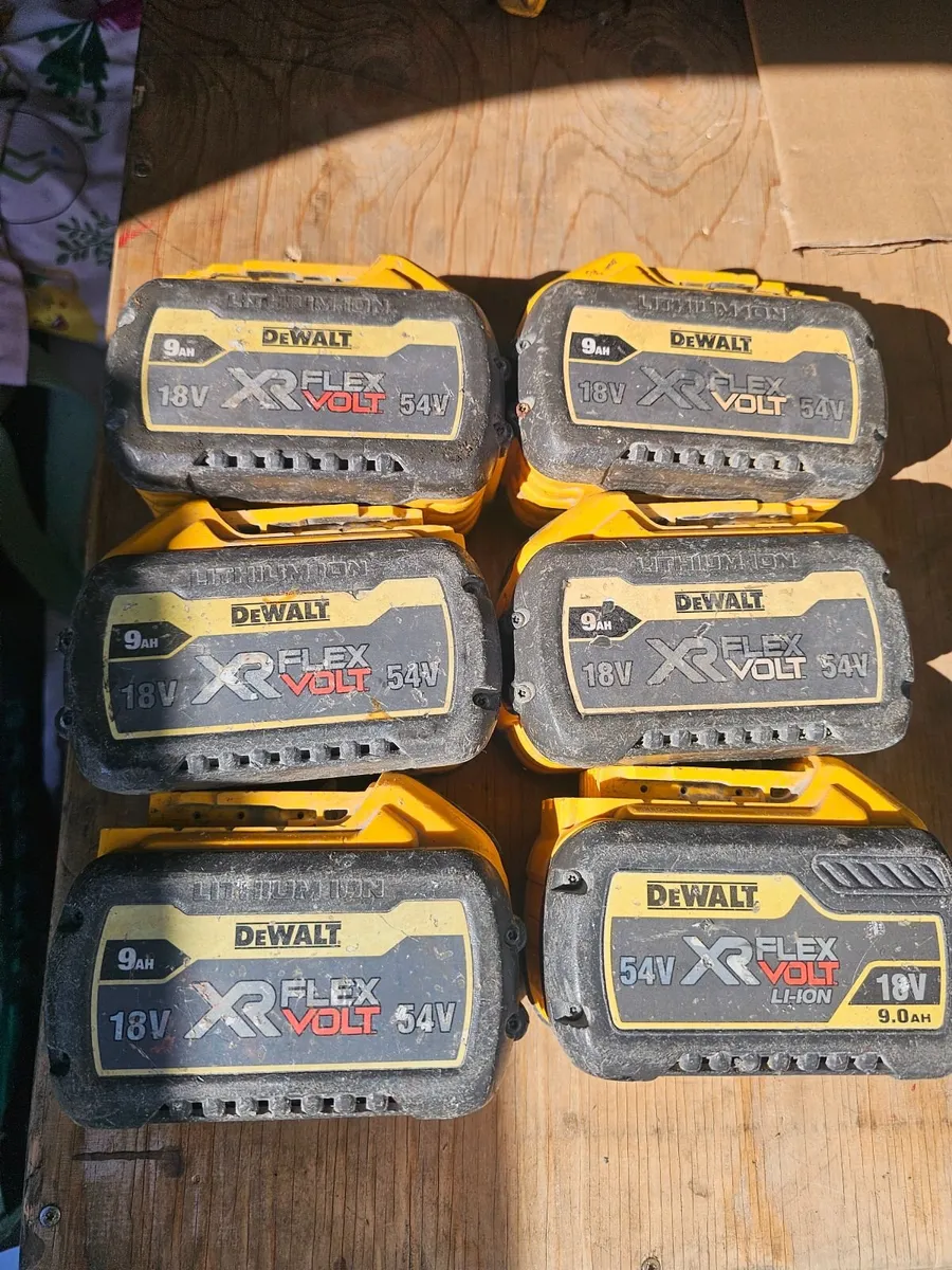 Dewalt 9amp batteries €40 each