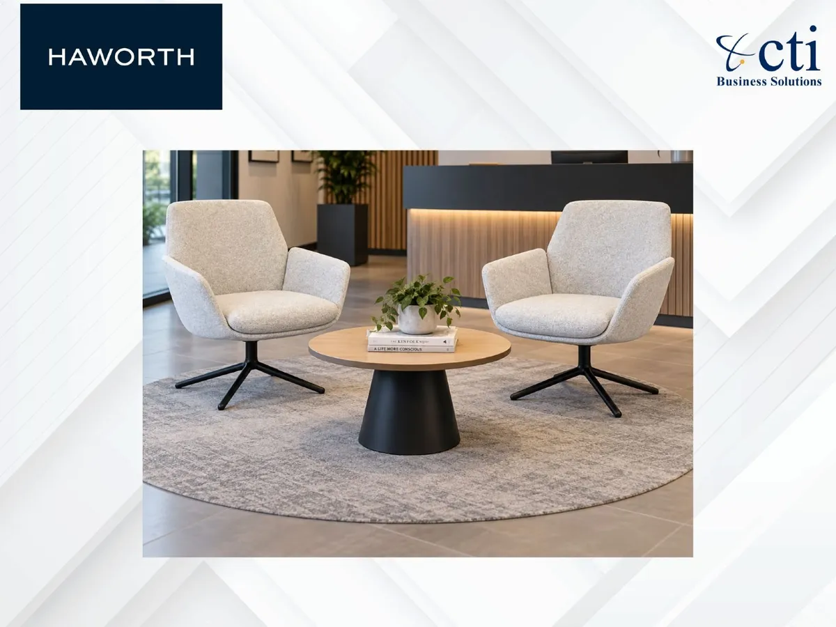 2 x Haworth Lounge Chairs - Grade A - Image 2