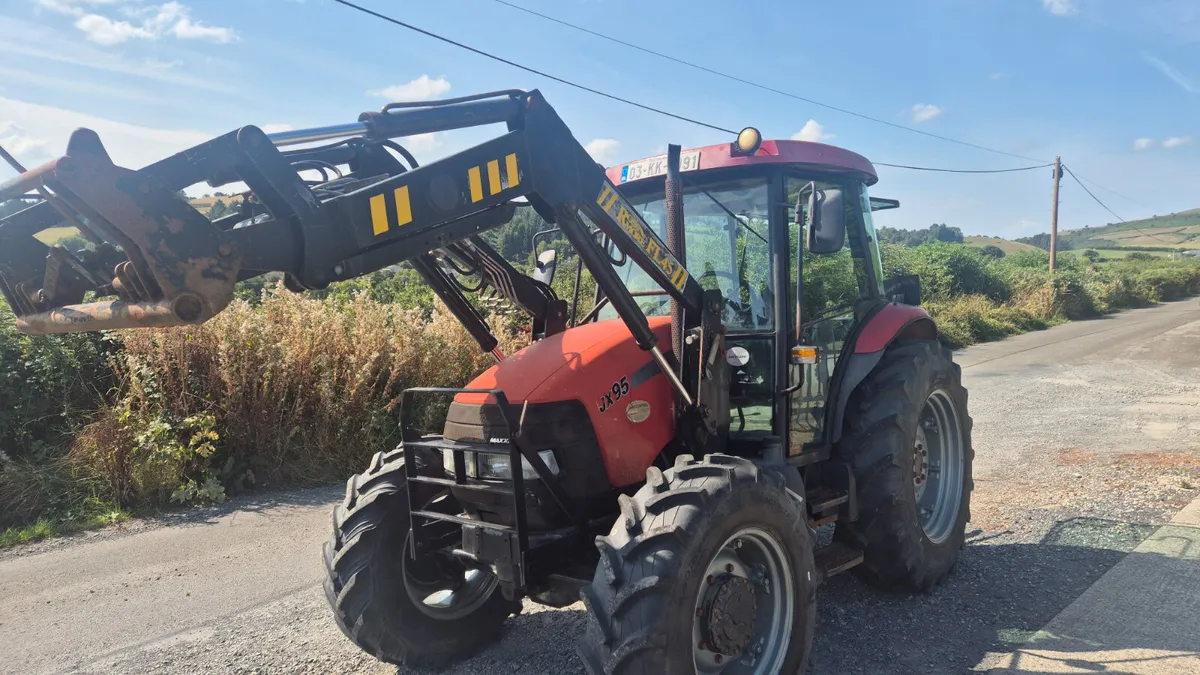CASE JX 95 TRACTOR & FRONT LOADER - Image 2