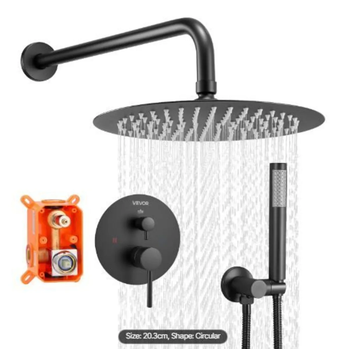 Shower Faucet Set, Rainfall Bathroom - Image 1