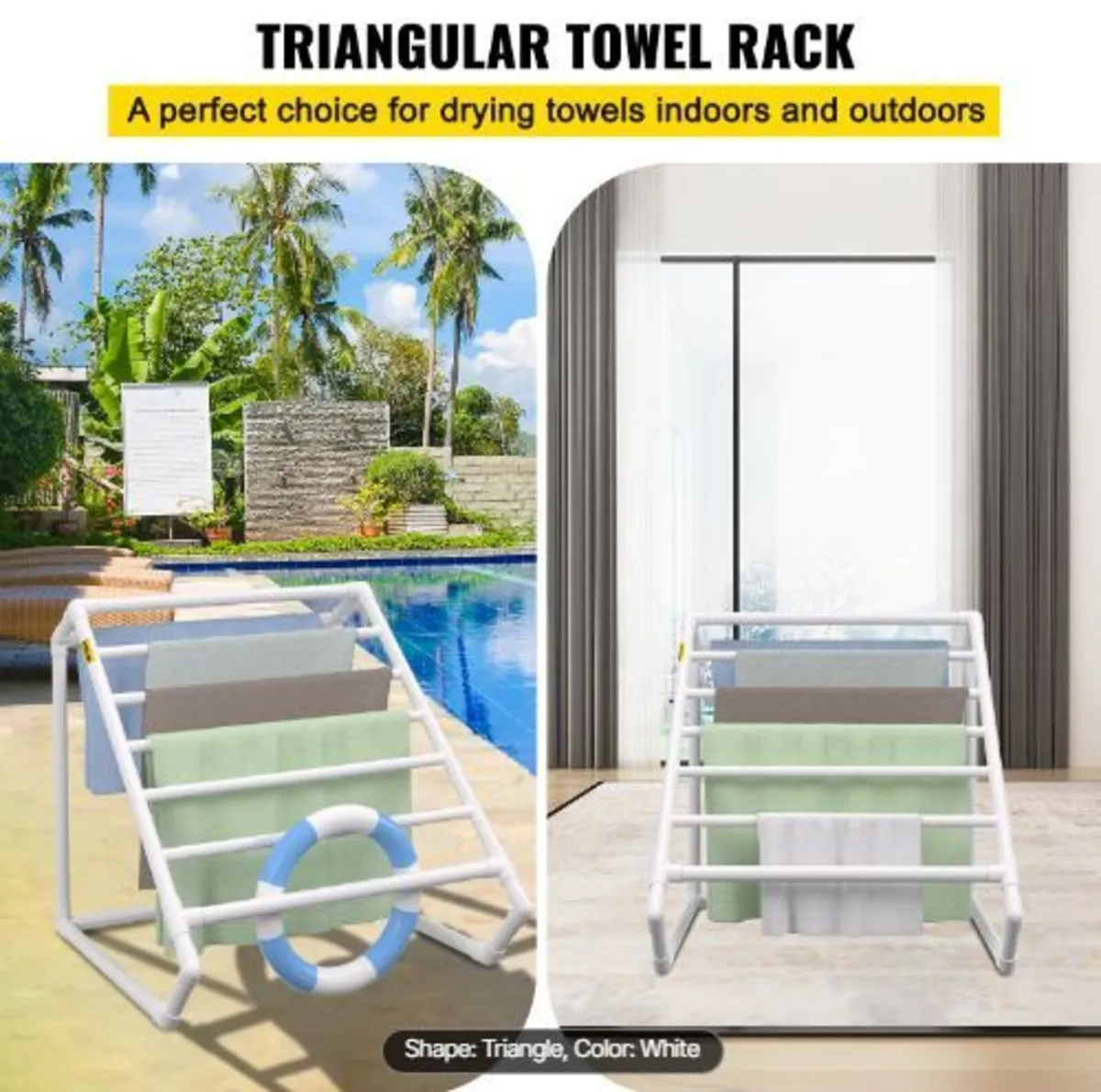 Pool Towel Rack, 8 Bar - Image 2