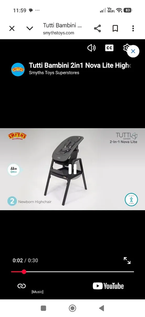 High chair and rocker. - Image 3