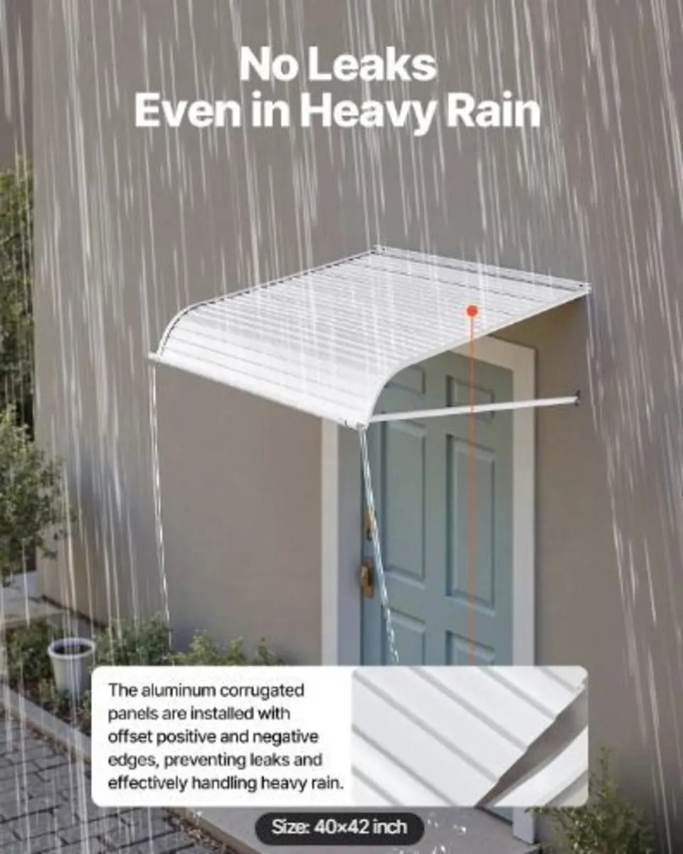Aluminum Awning 40 x 42 in, Durable Window - Image 4