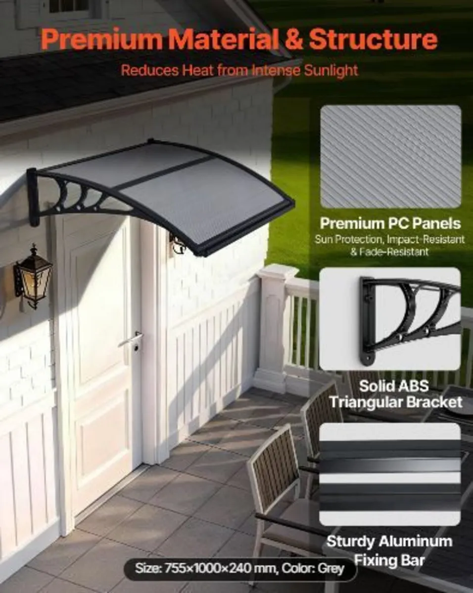 Awnings for Door Entrance, 30 x 39 in - Image 1
