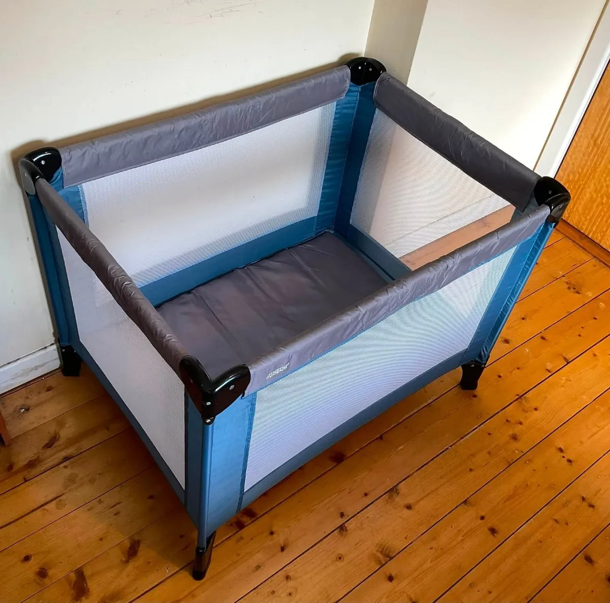 Mamas & Papas Travel Cot With Mattress & Carry Bag - Image 1