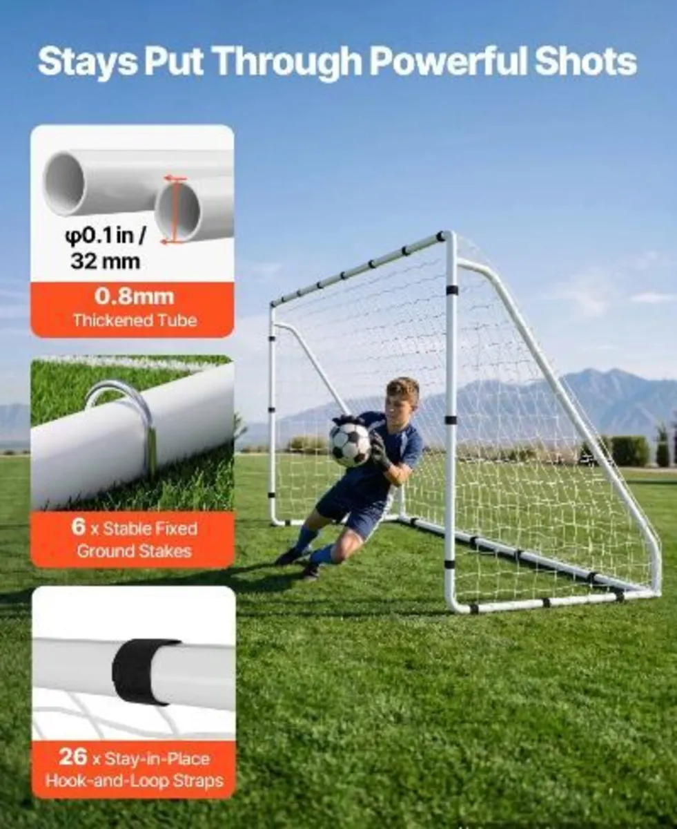 Soccer Goal 3.66 x 1.83 m Soccer Goal - Image 4