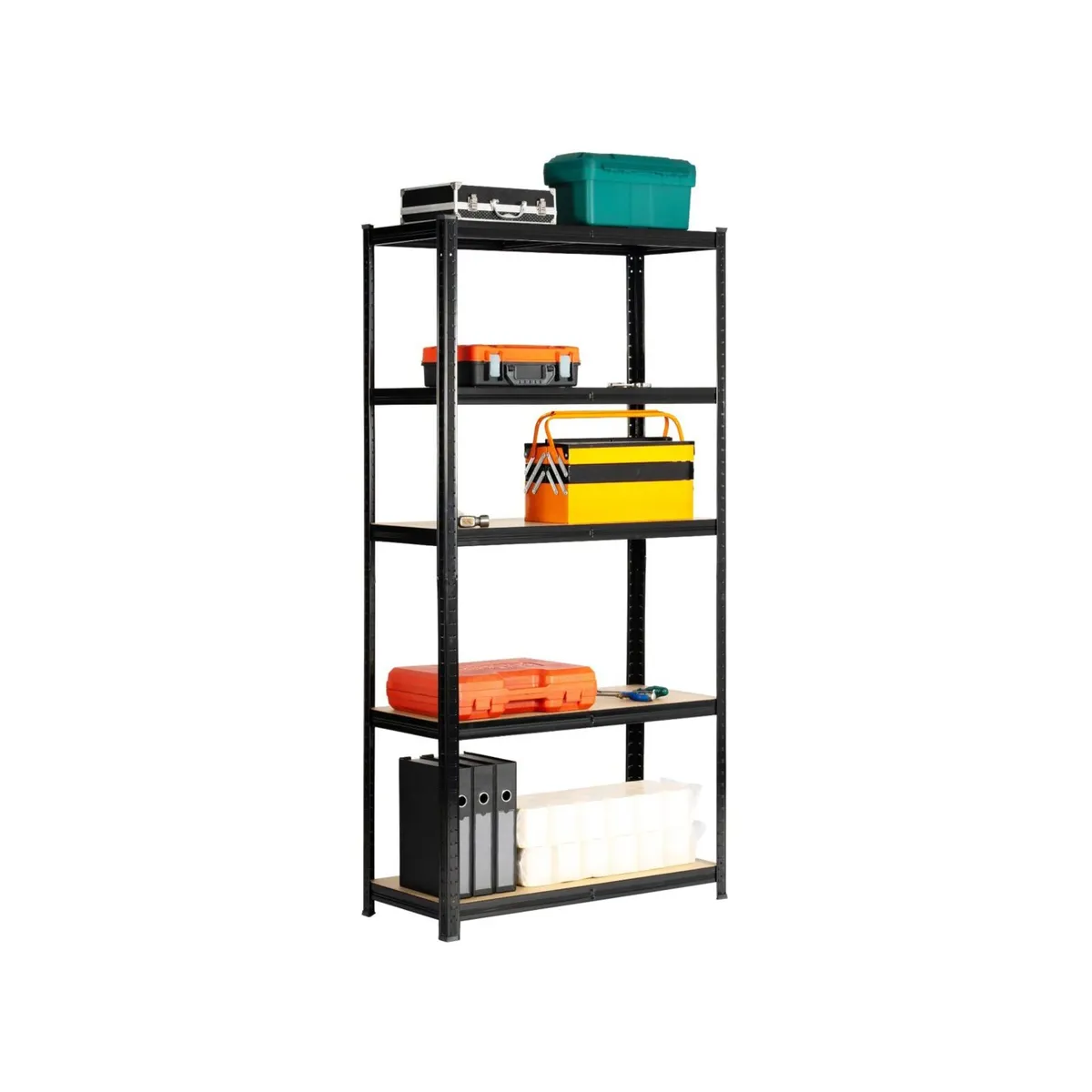 Budget Garage Shelving | 3 Corner Bay Black - Image 4