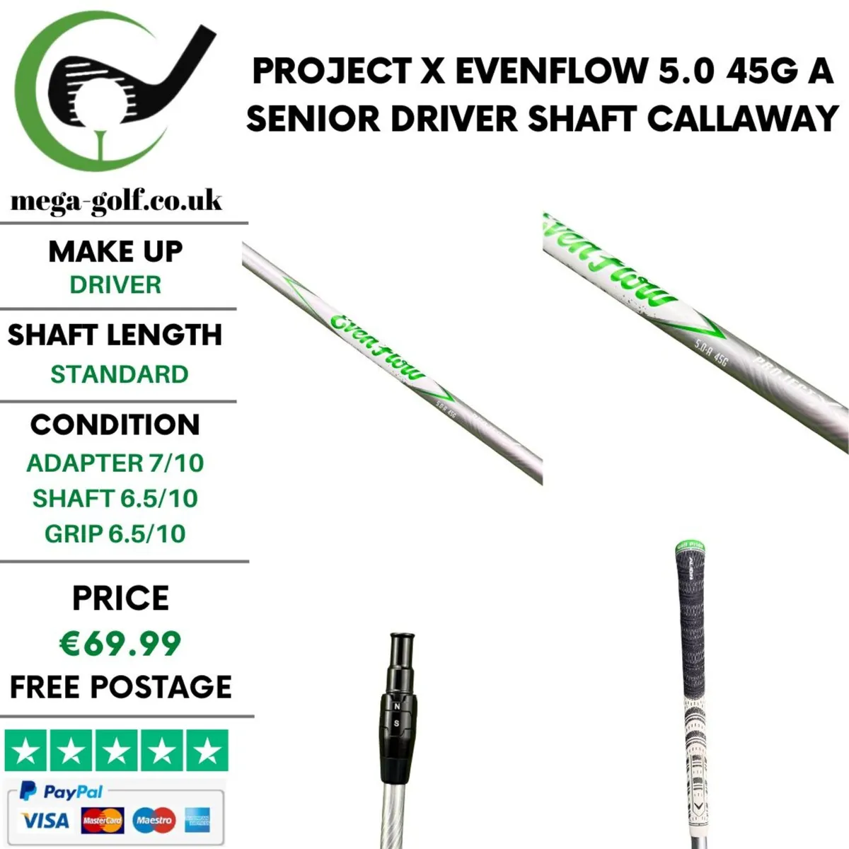 Project X Evenflow 5.0 45g A Senior Driver Shaft - Image 1