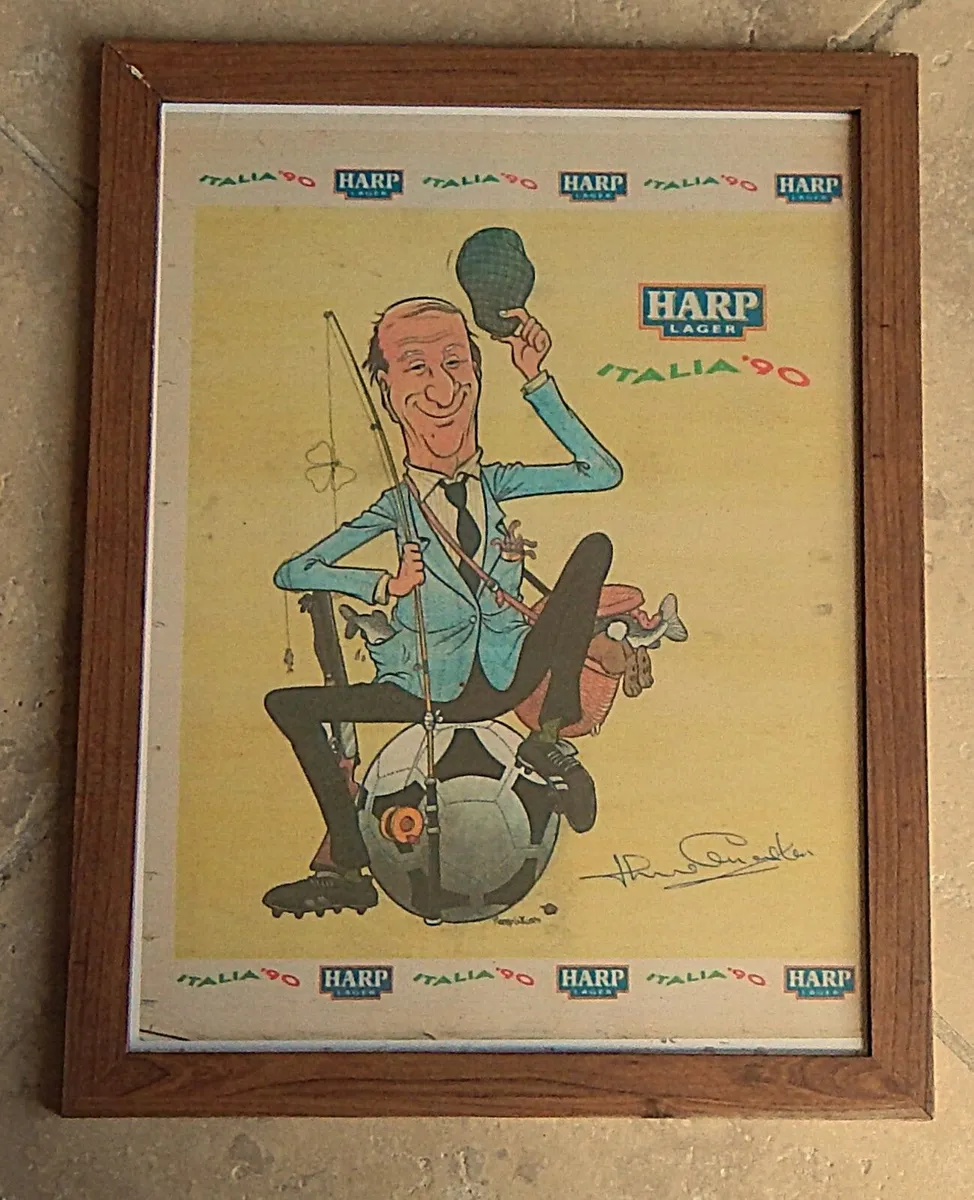 Vintage Italia 90 Framed Laminated Poster - Image 1
