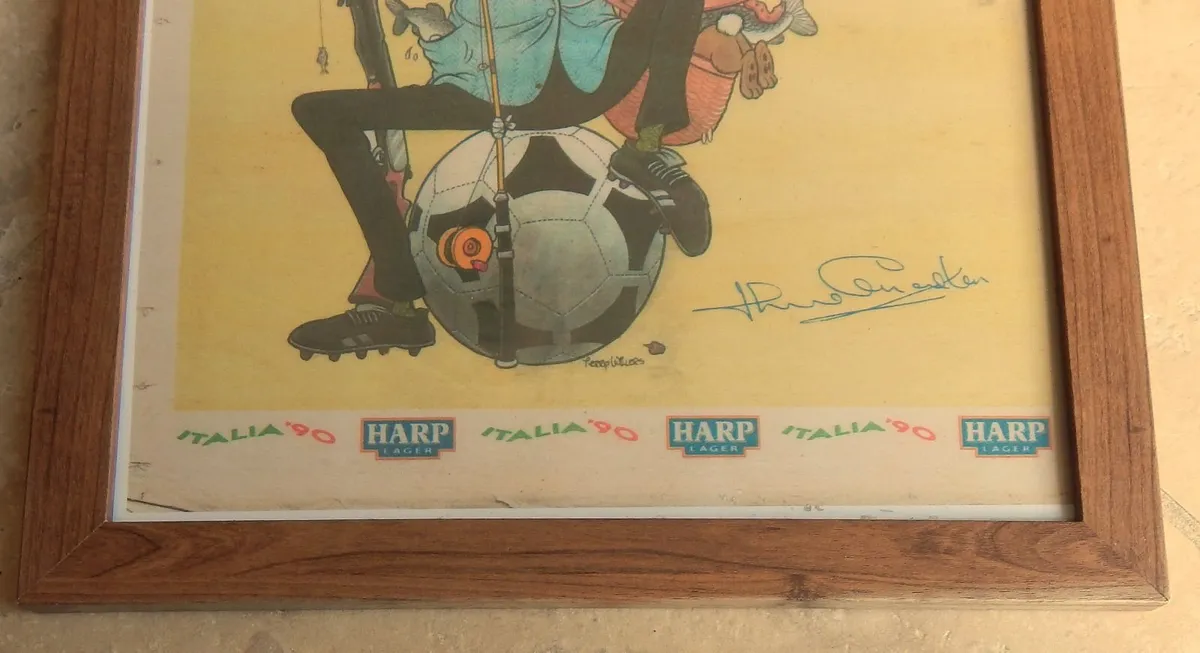 Vintage Italia 90 Framed Laminated Poster - Image 2