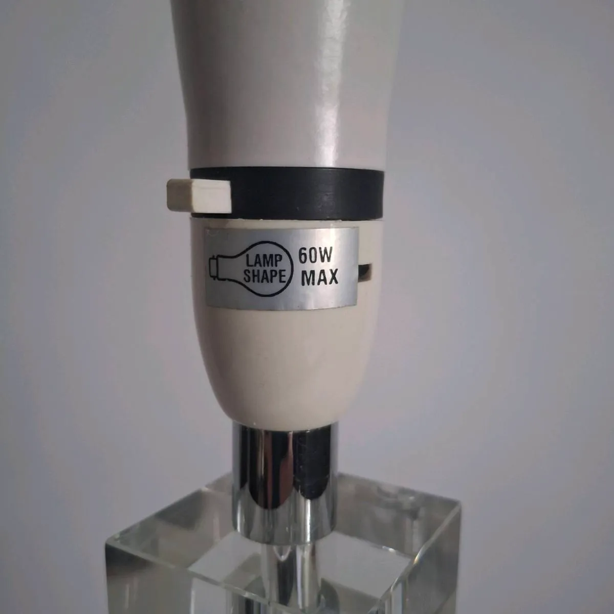 Glass & Chrome Table Lamp - Image 4