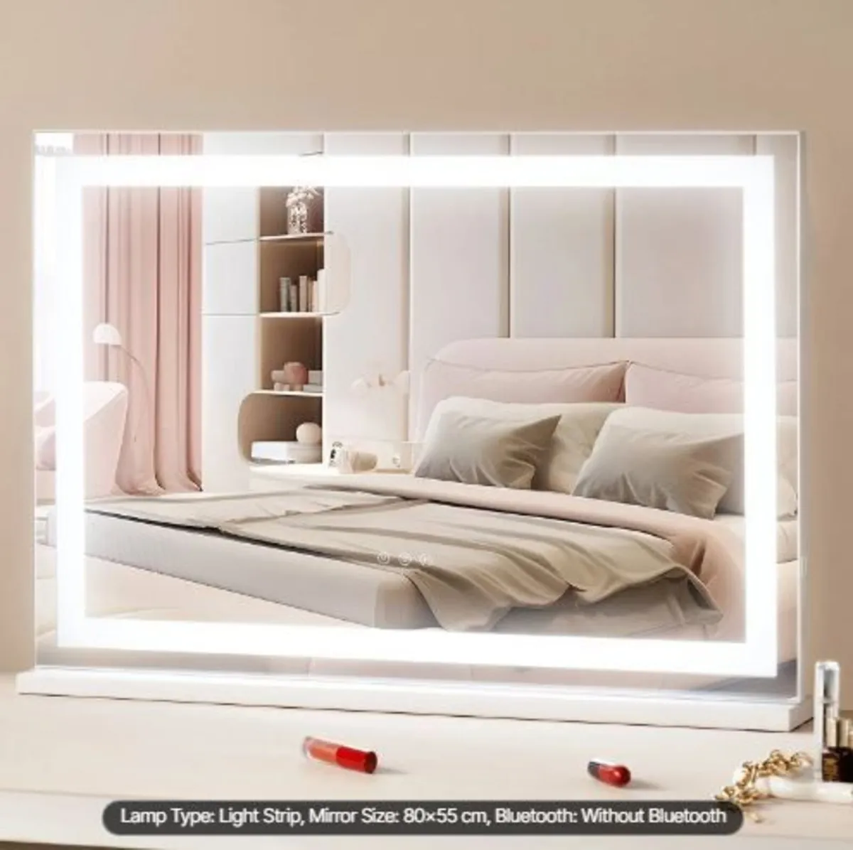 Lighted Makeup Mirror 3 Color Vanity w/ USB - Image 4