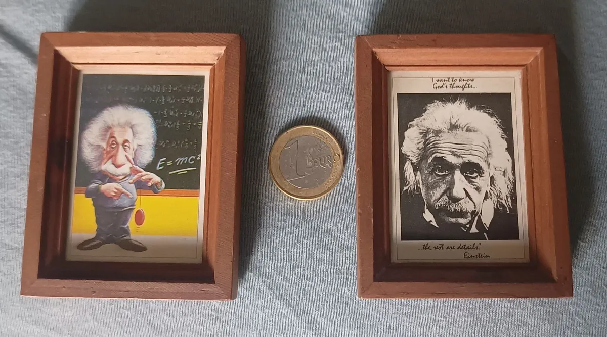 2 Albert Einstein Framed Fridge Magnet - Image 1