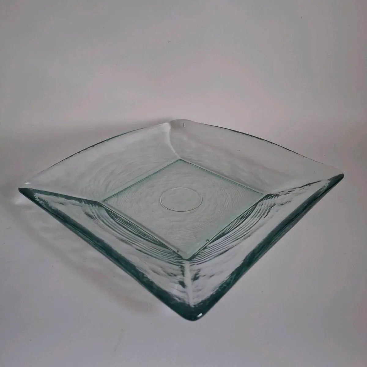 Heavy Recycled Glass Square Tray - Image 1