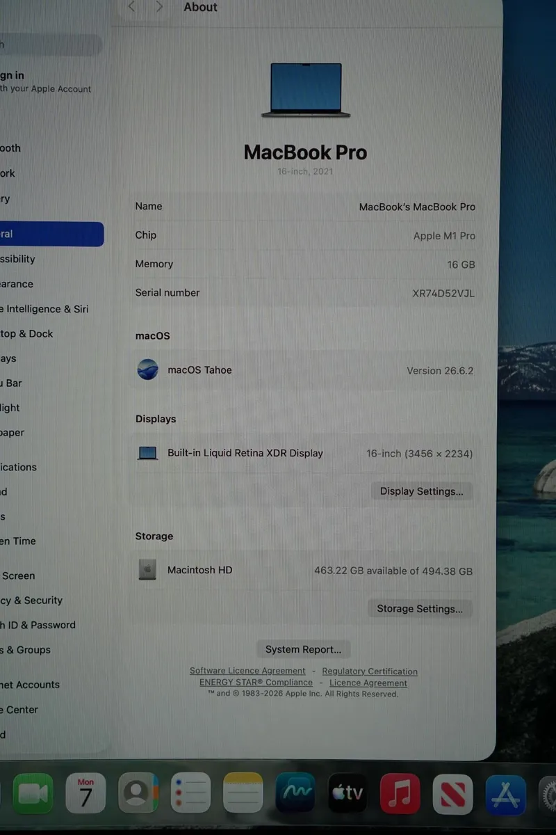 MacBook Pro 16" 2021 M1 Pro | 16GB | 512GB - Image 2