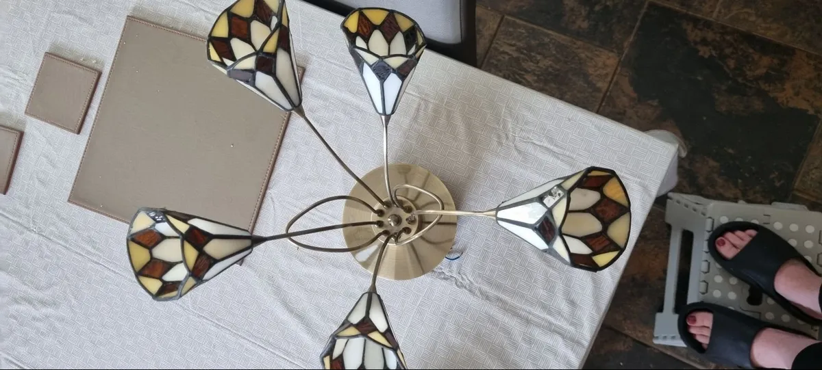 Art deco style ceiling light fittings - Image 4