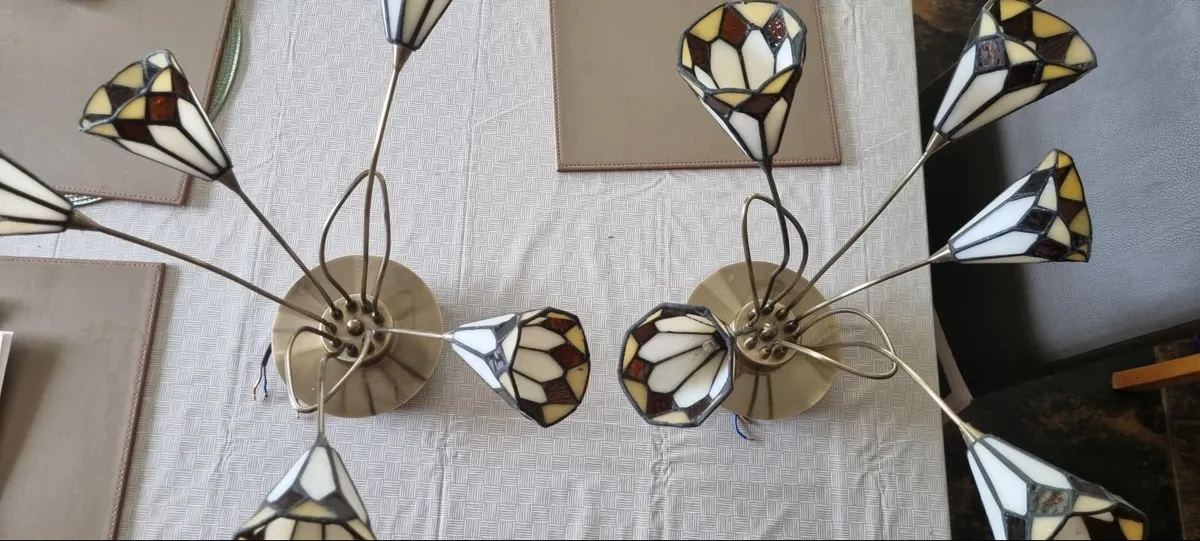 Art deco style ceiling light fittings - Image 3
