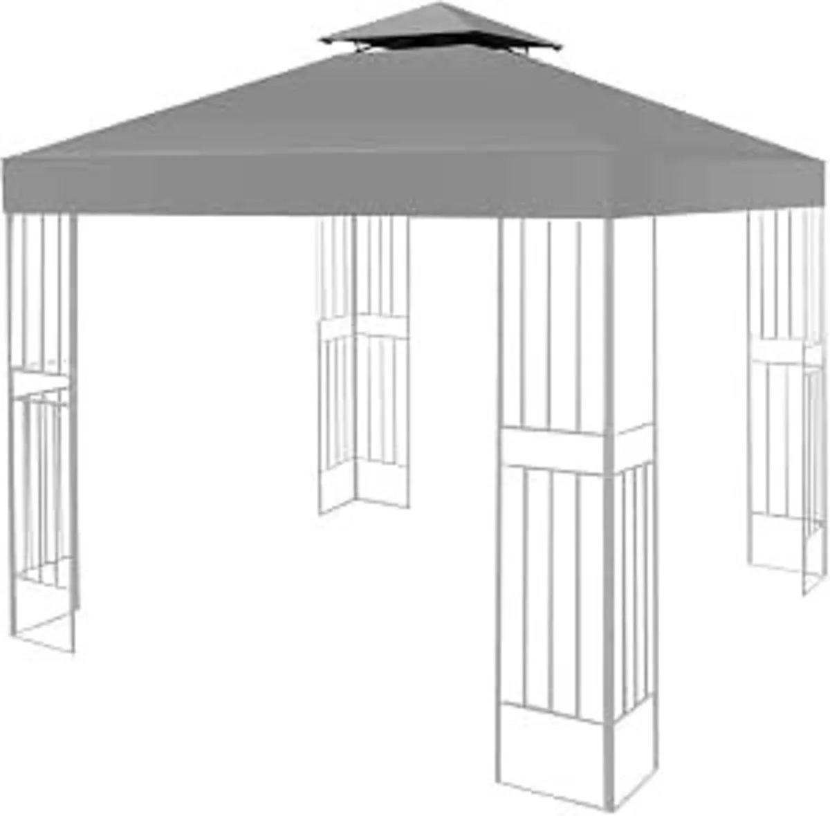 Gazebo Canopy Replacement Cover 3x3m Garden - Image 1