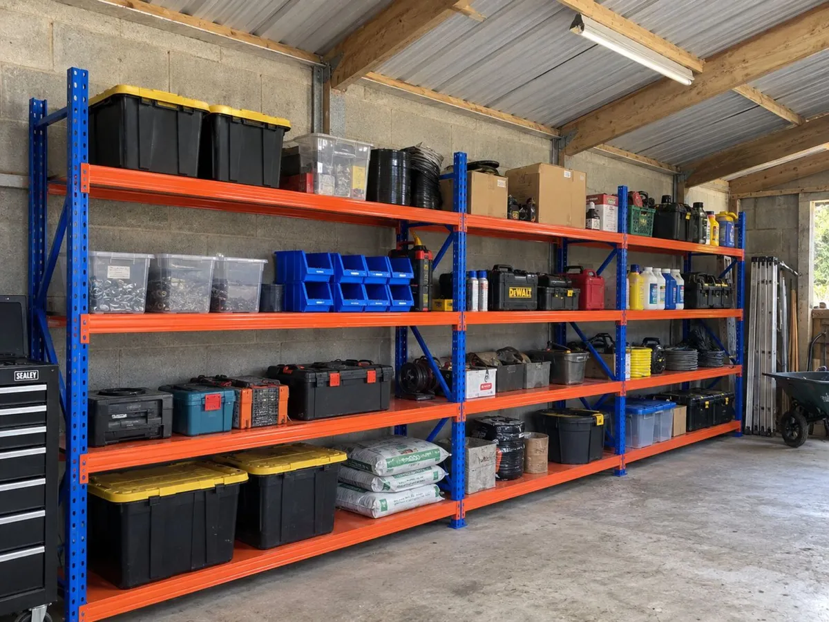 4 Tier Longspan Shelving Racking Sheds Garages NEW - Image 1