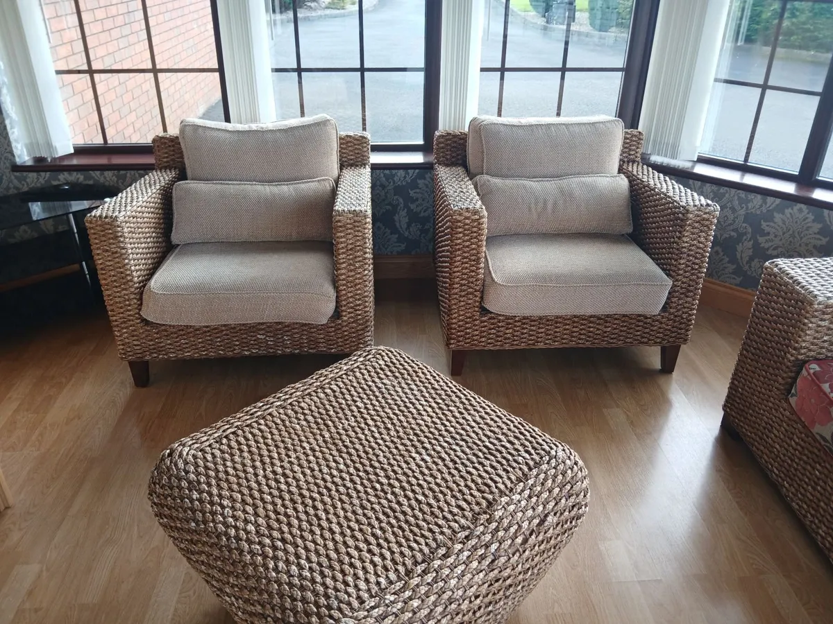 Wicker sofa set - Image 3