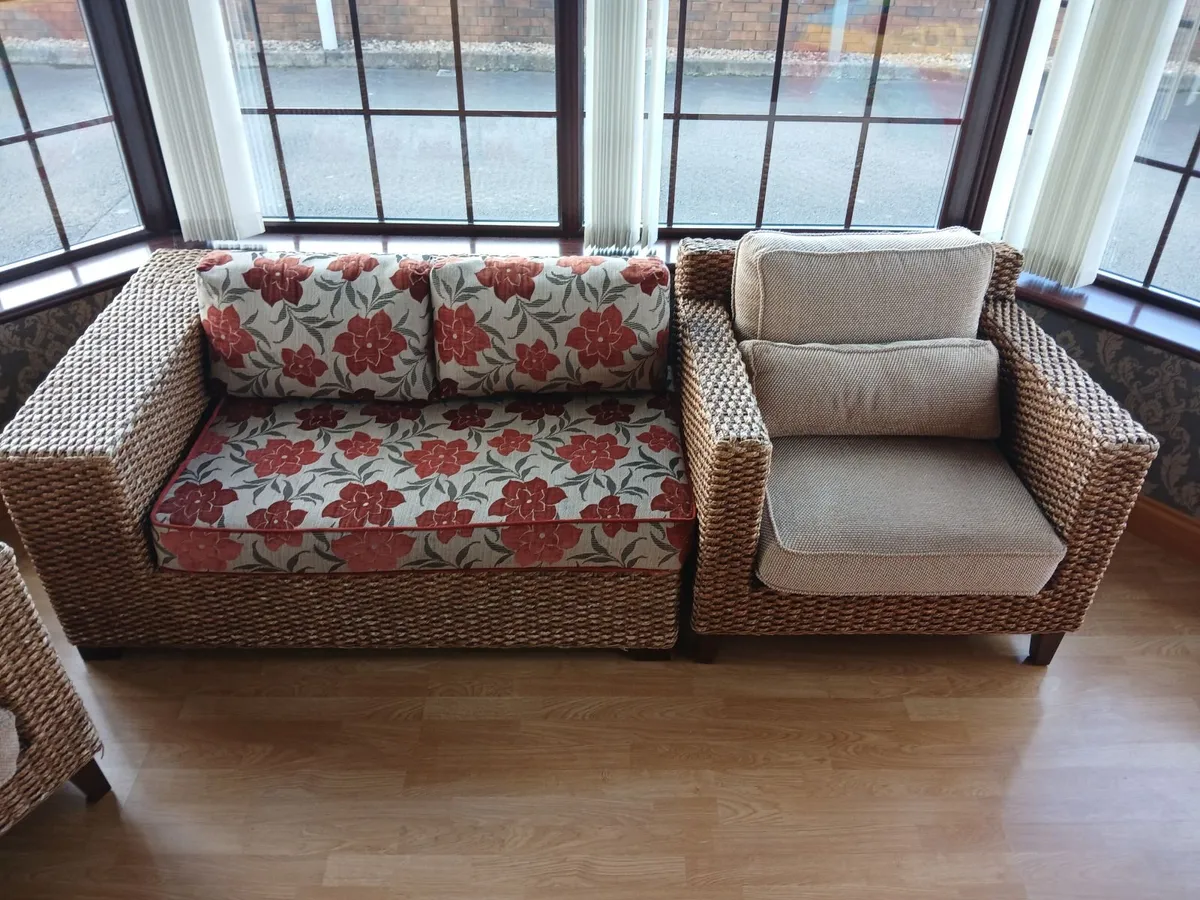 Wicker sofa set - Image 4