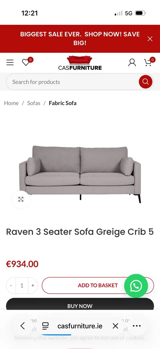 Sofa 3+2 seater brand new - Image 3
